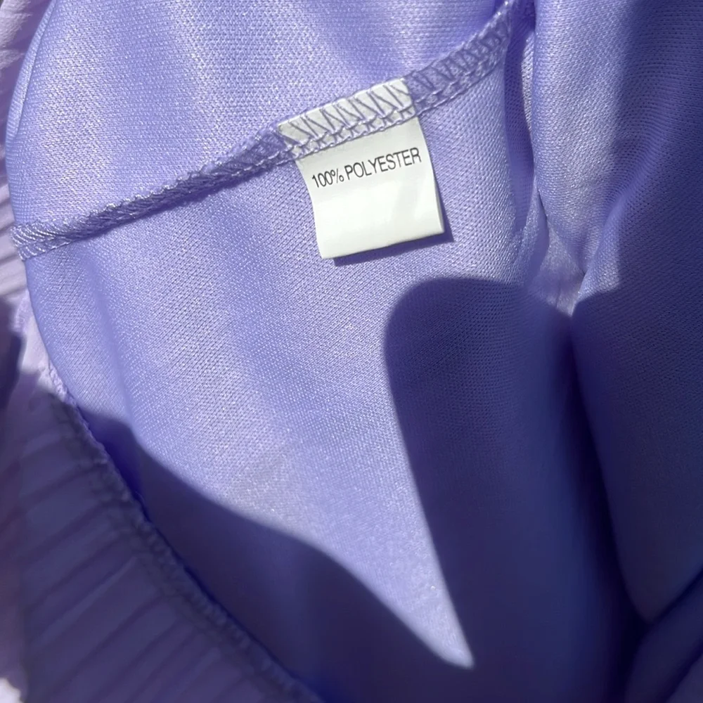 Elegant Lavender Ruffle Dress - Picture 5 of 5
